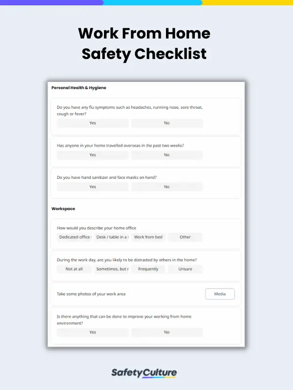 Working From Home Checklist