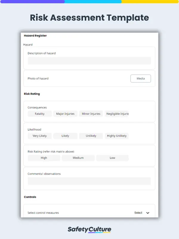 risk assessment template