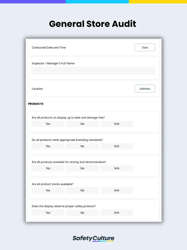 General Store Audit Template