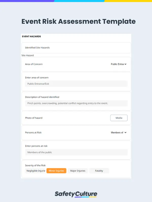 Event Risk Assessment Template