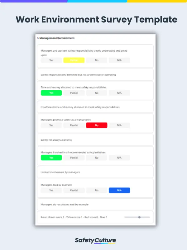 Work Environment Survey Template