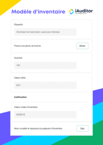 modele inventaire
