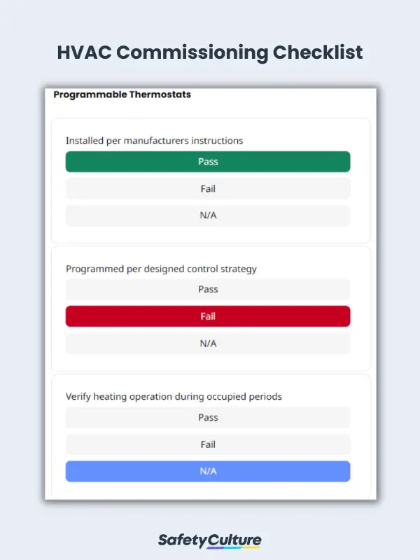 HVAC Commissioning Checklist