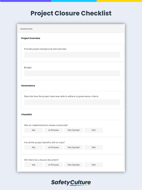 project closure checklist