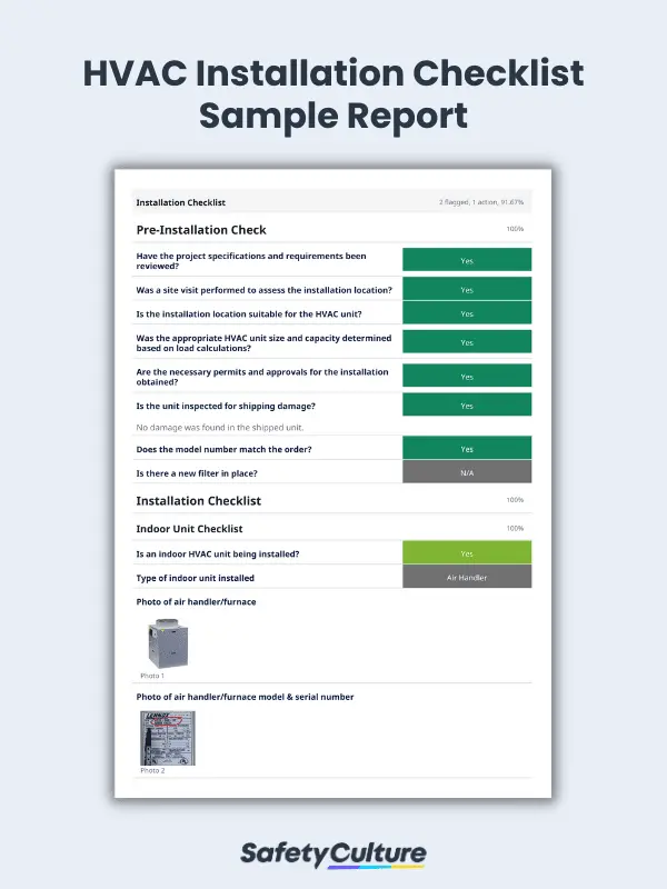 HVAC Installation Report