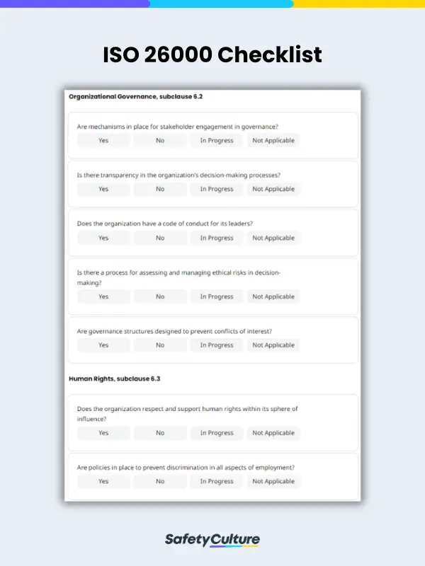 ISO 26000 Checklist