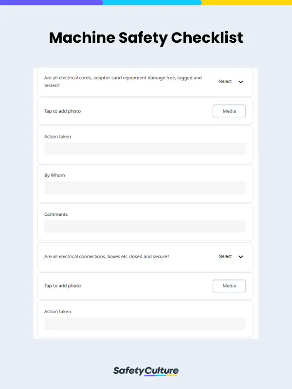 machine safety checklist