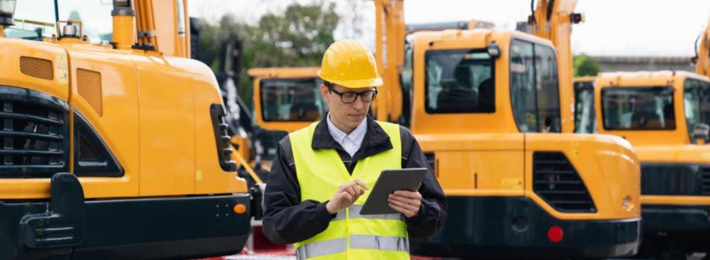 fleet manager using a telematics software for his trucks