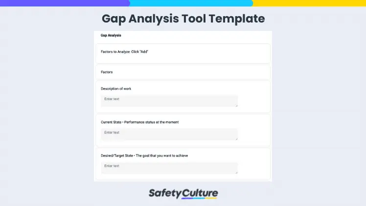 Gap Analysis Tool Template