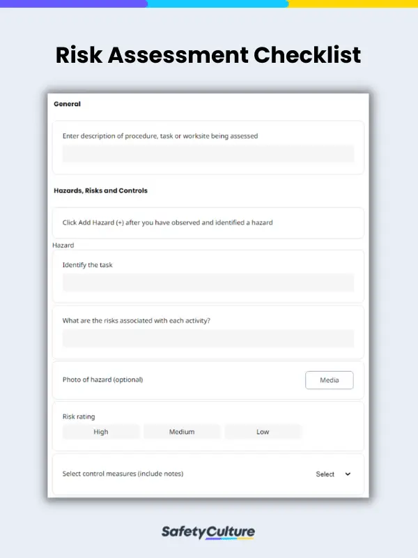 Risk Assessment Checklist