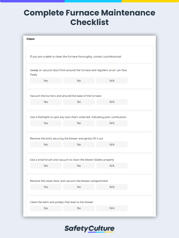 Complete Furnace Maintenance Checklist