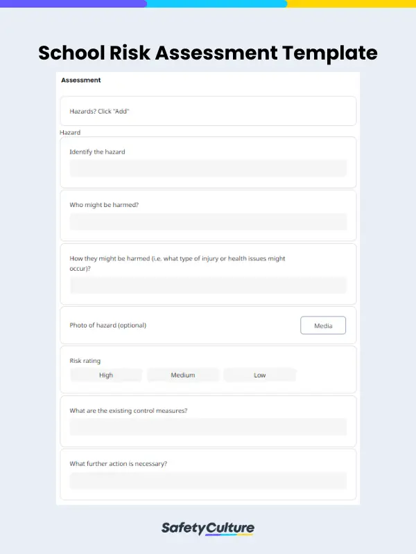 School Risk Assessment Template