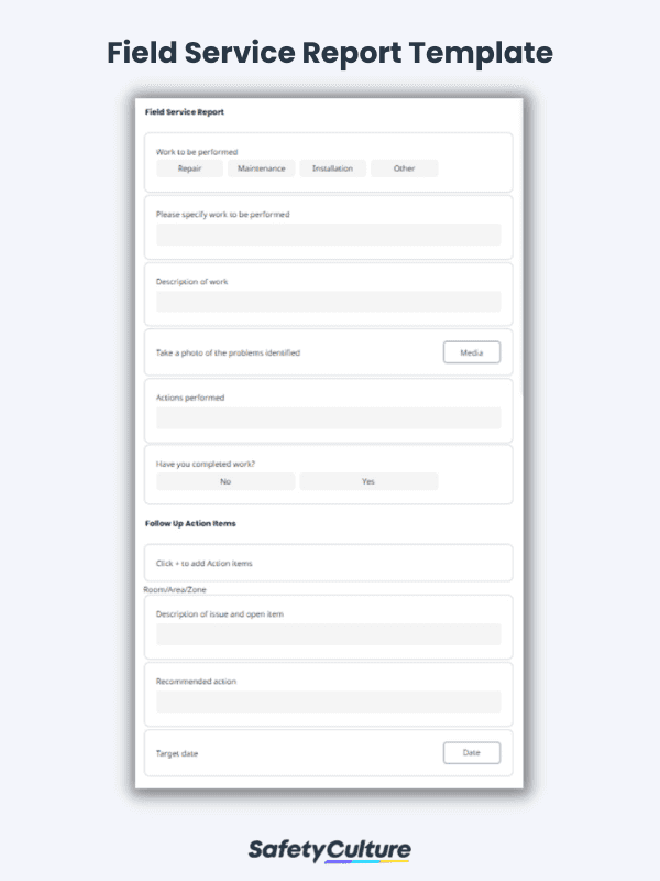 Field Service Report Template