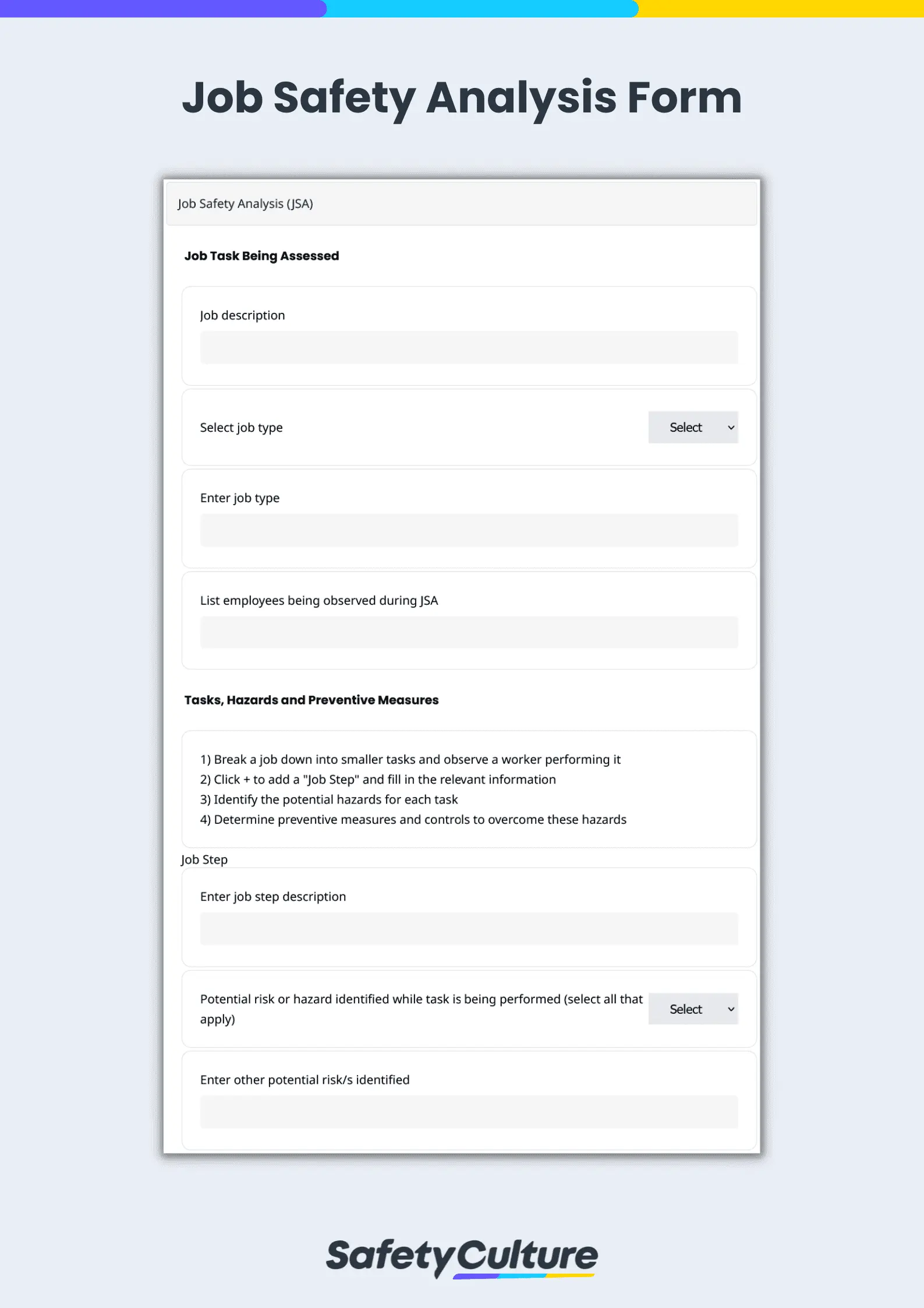 Job Safety Analysis Form