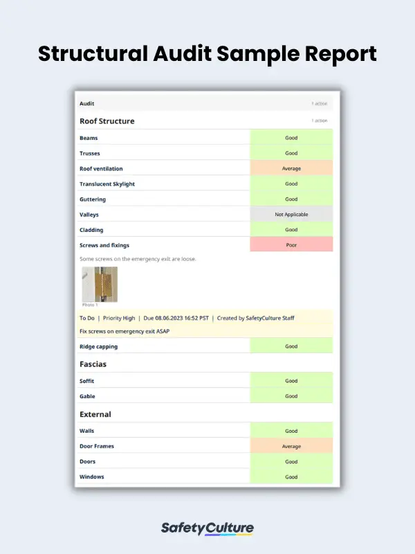 Structural Audit Sample Report