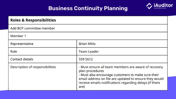 business continuity planning