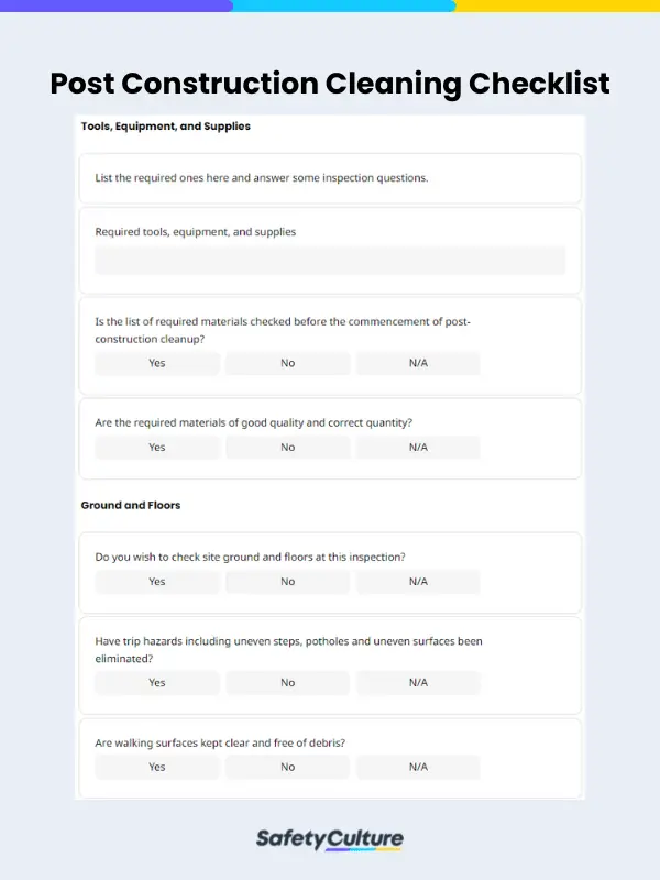 Post Construction Cleaning Checklist