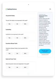 SafetyCulture (iAuditor)-App für die Baustellensicherheit
