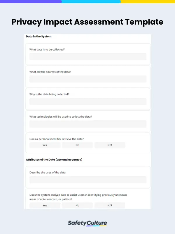 Privacy Impact Assessment Template