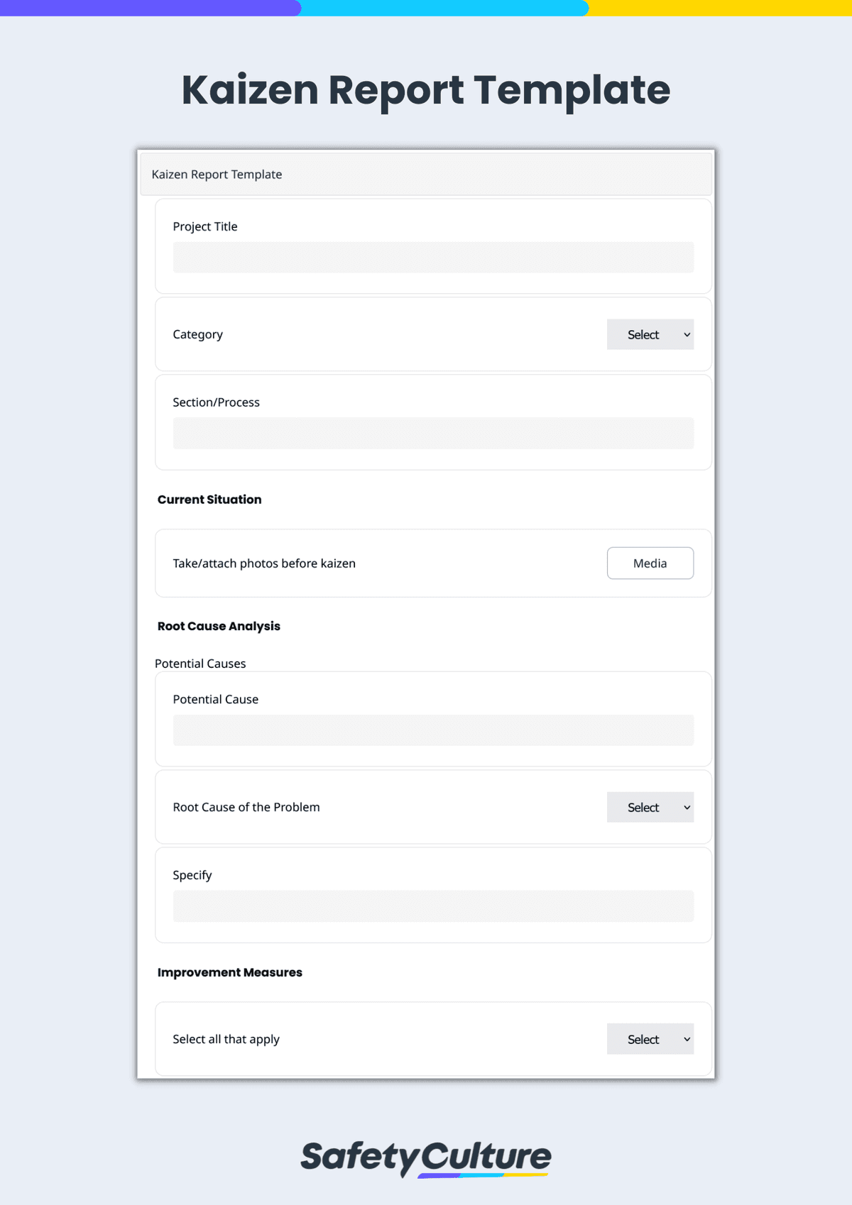 kaizen report template