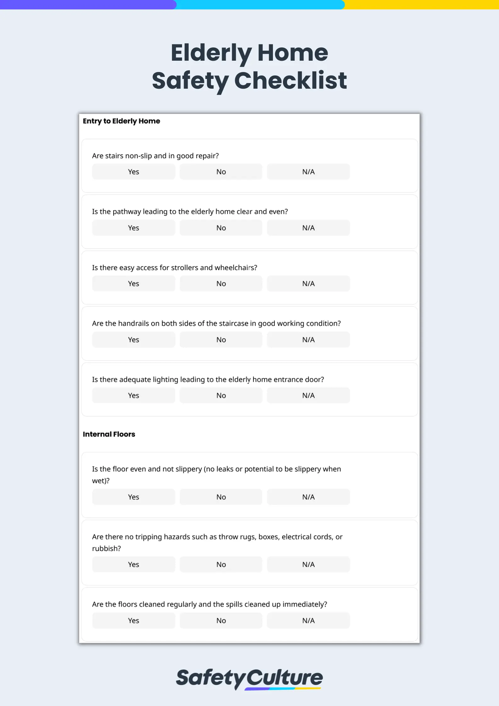 Elderly Home Safety Checklist