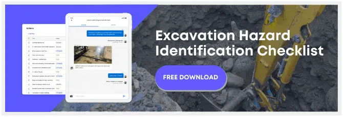 excavation safety hazard identification checklist