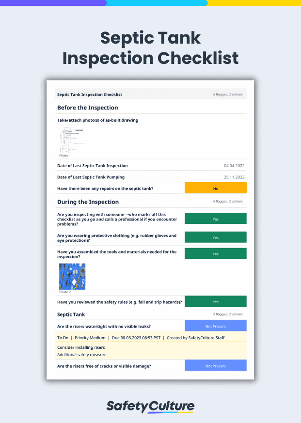 Septic Tank Inspection Checklist