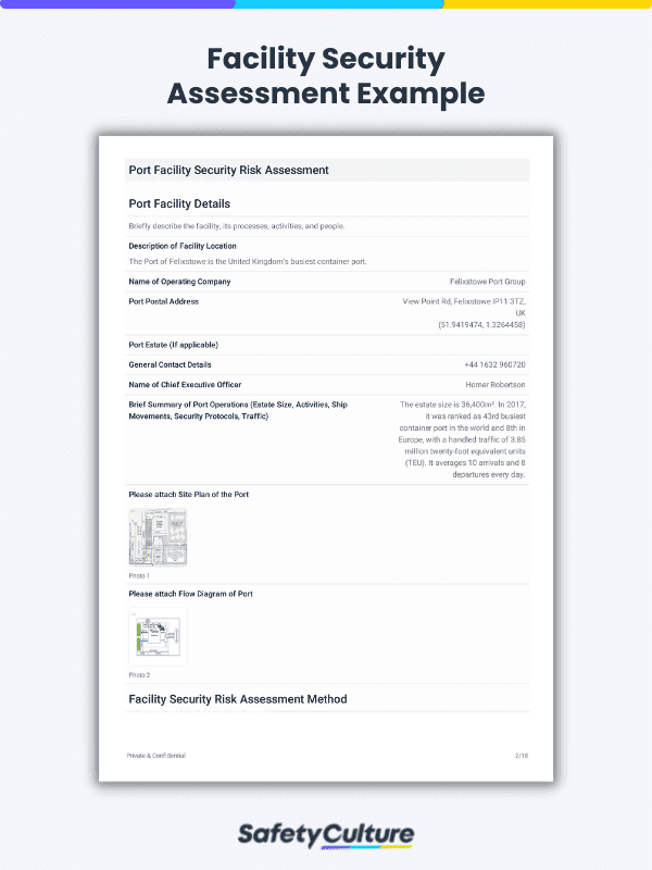 Facility Security Assessment Sample Report