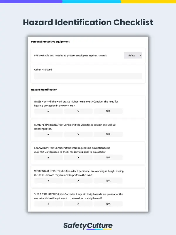 Hazard Identification Checklist