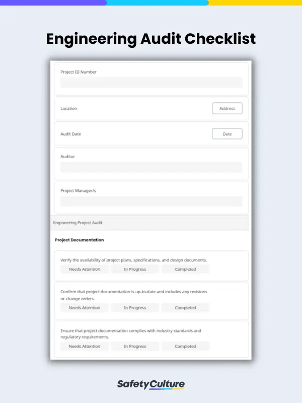 engineering audit checklist
