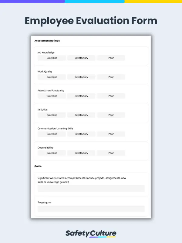 Employee Evaluation Form