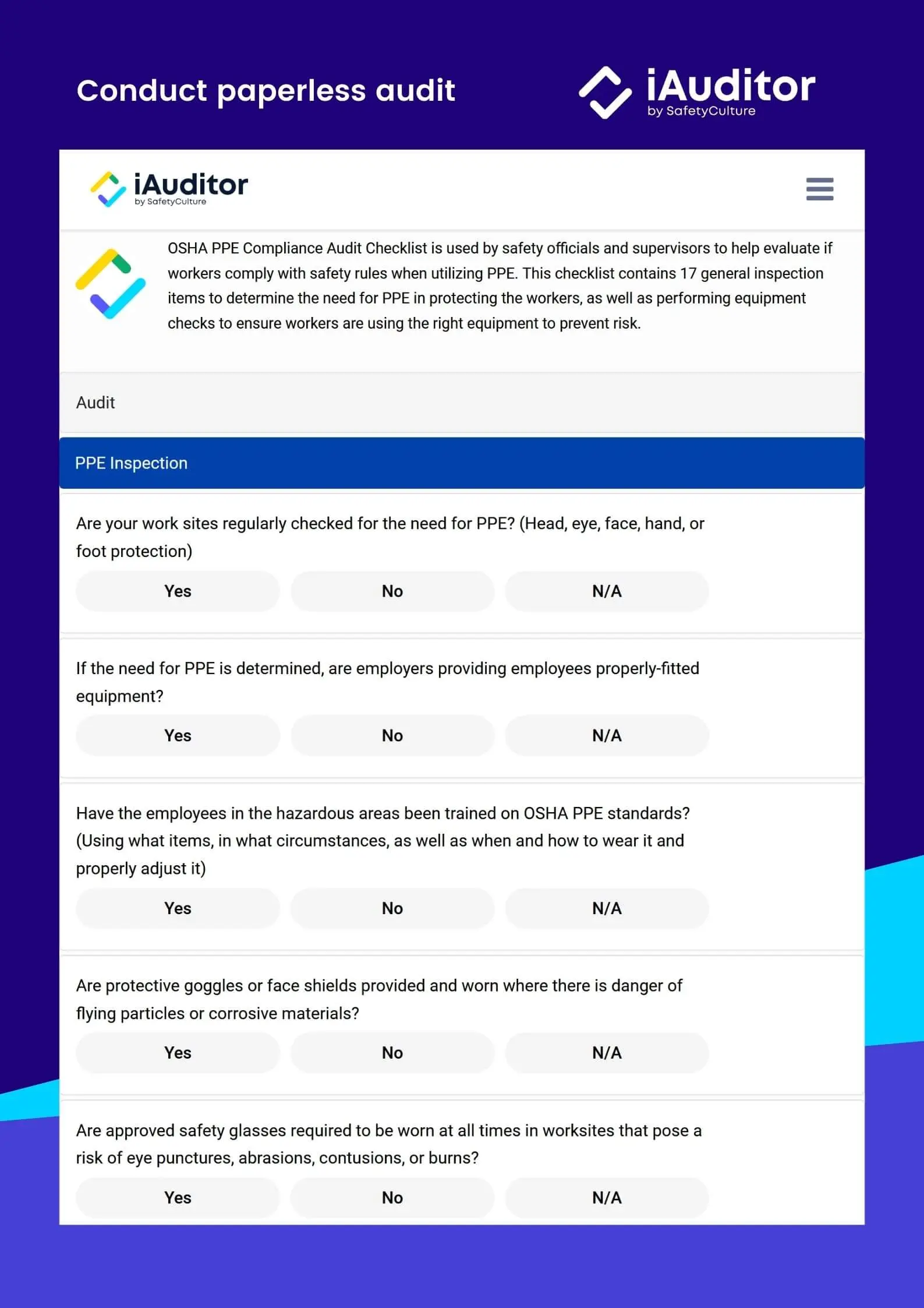 compliance audit checklist