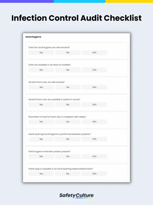 infection control audit checklist