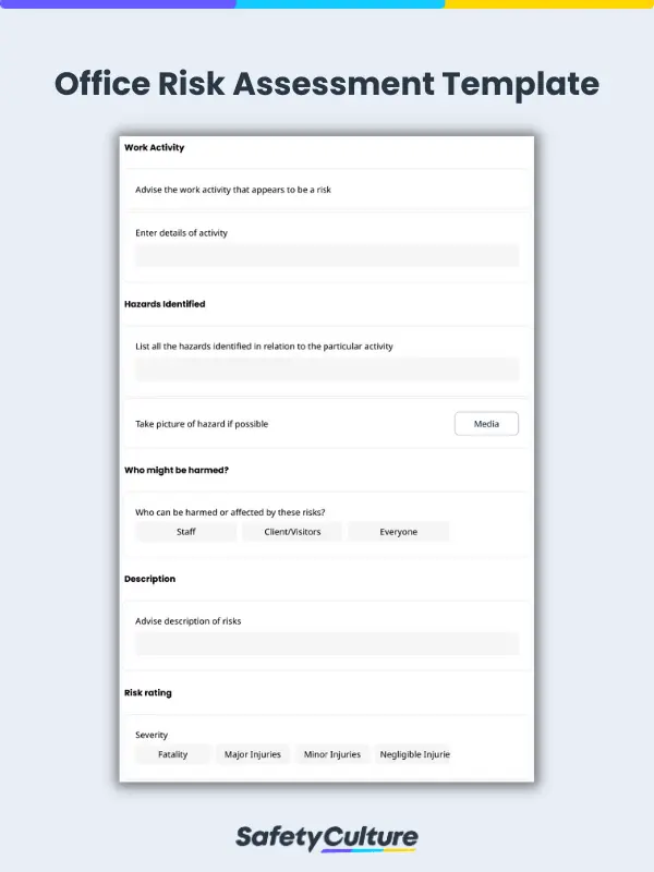 Office Risk Assessment Templates