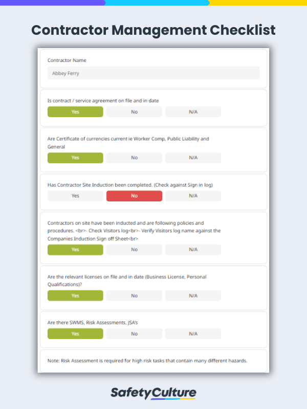 Contract Management Checklist