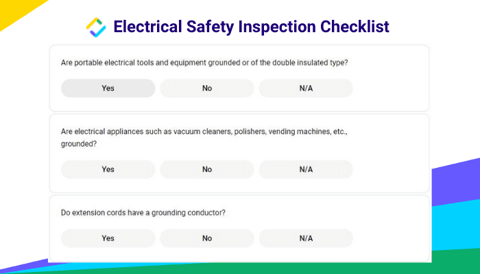 Liste de contrôle de la sécurité électrique