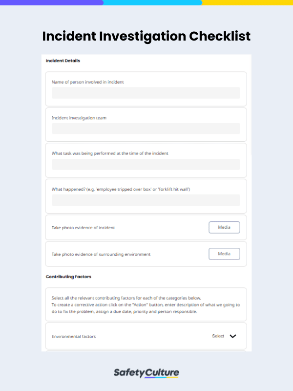 Incident Investigation Report Form