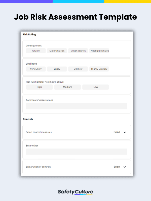 Job Risk Assessment Template