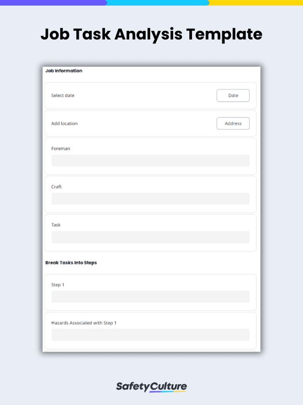 Job Task Analysis Template